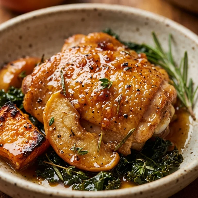 Apple Cider Glazed Chicken Fall Dinner