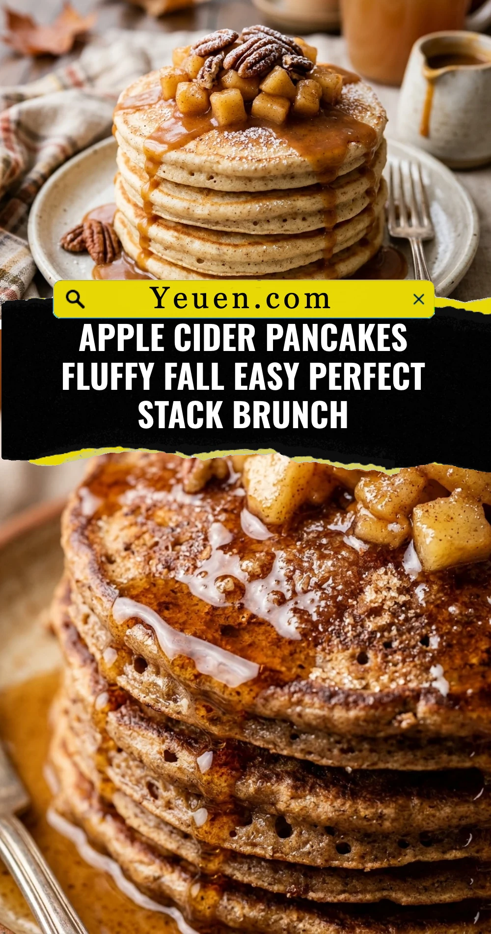 Apple Cider Pancakes Fluffy Fall Easy Perfect Stack Brunch