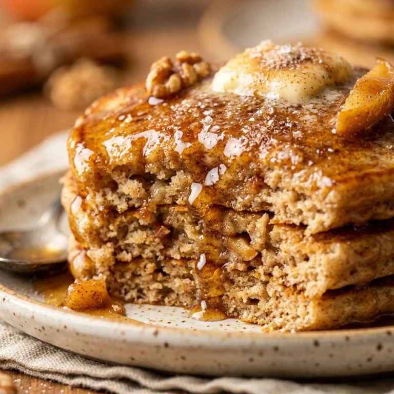 Apple Cider Pancakes With Maple Glaze Fall