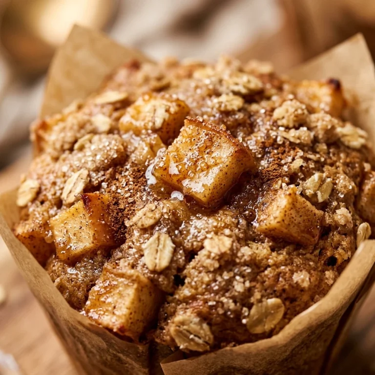 Apple Cinnamon Oatmeal Muffins (Meal Prep)