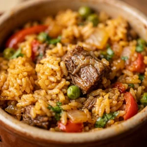 Arroz Con Pollo Beef One Pot Rice Easy Family Budget Fluffy