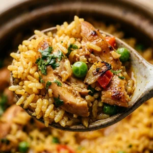Arroz Con Pollo Garlic One Pot Rice Easy Family Budget Fluffy