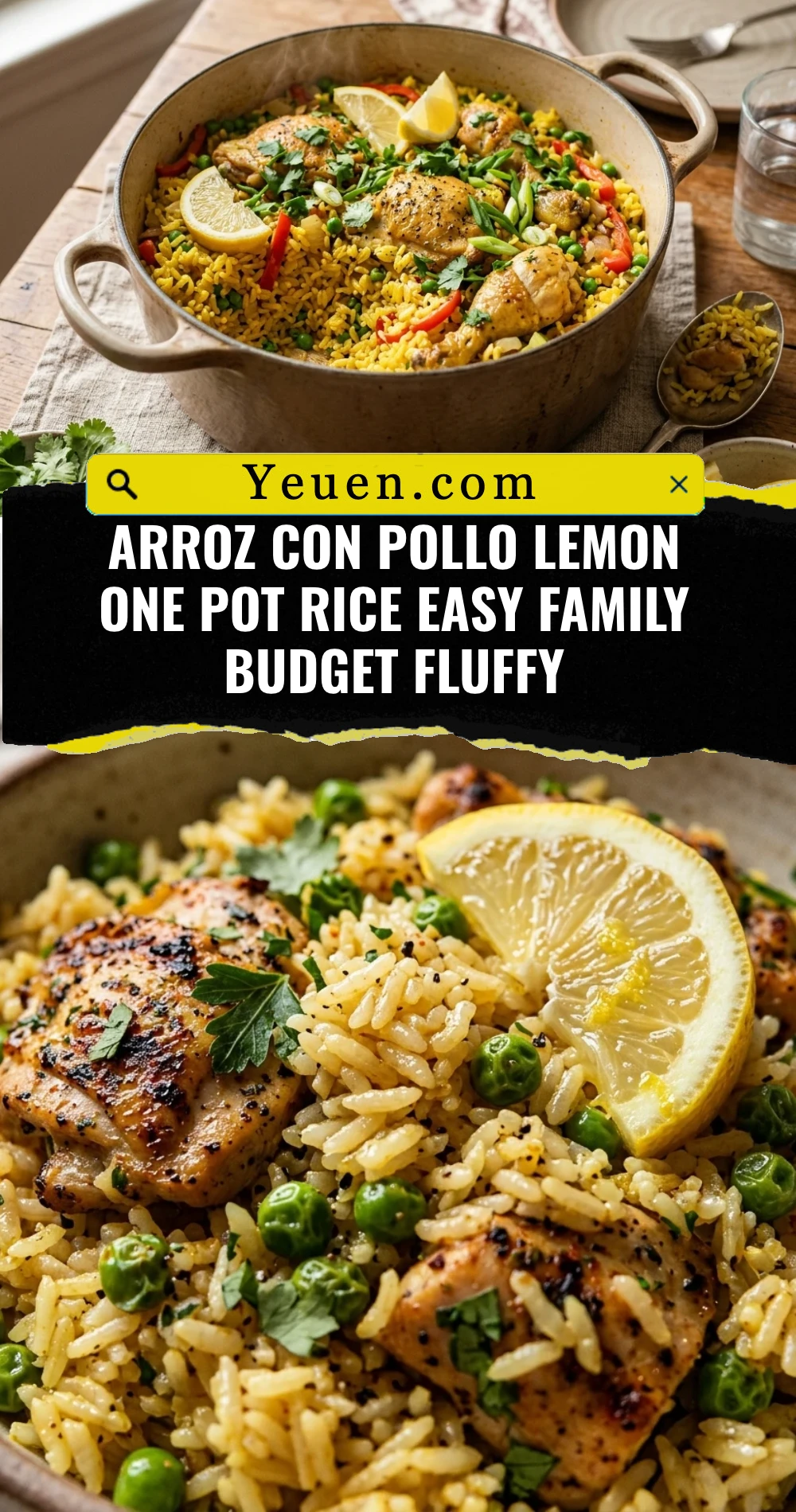 Arroz Con Pollo Lemon One Pot Rice Easy Family Budget Fluffy