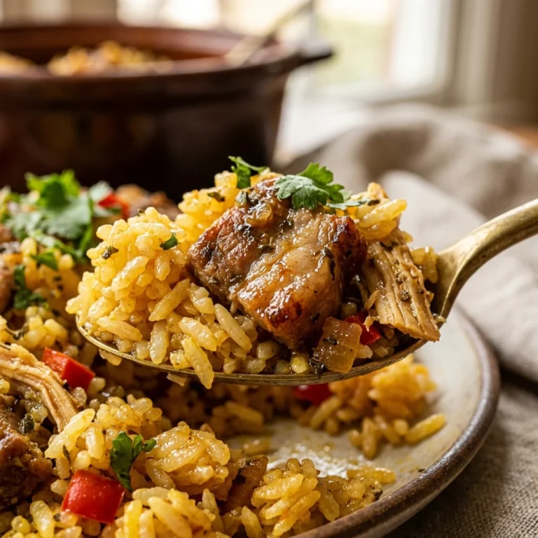 Arroz Con Pollo Pork One Pot Rice Easy Family Budget Fluffy