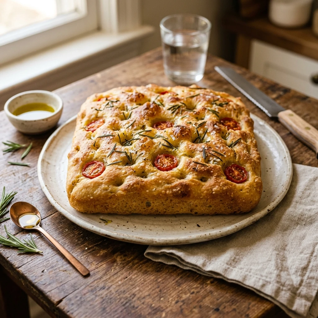 Artisan Sourdough Focaccia No Dutch Oven