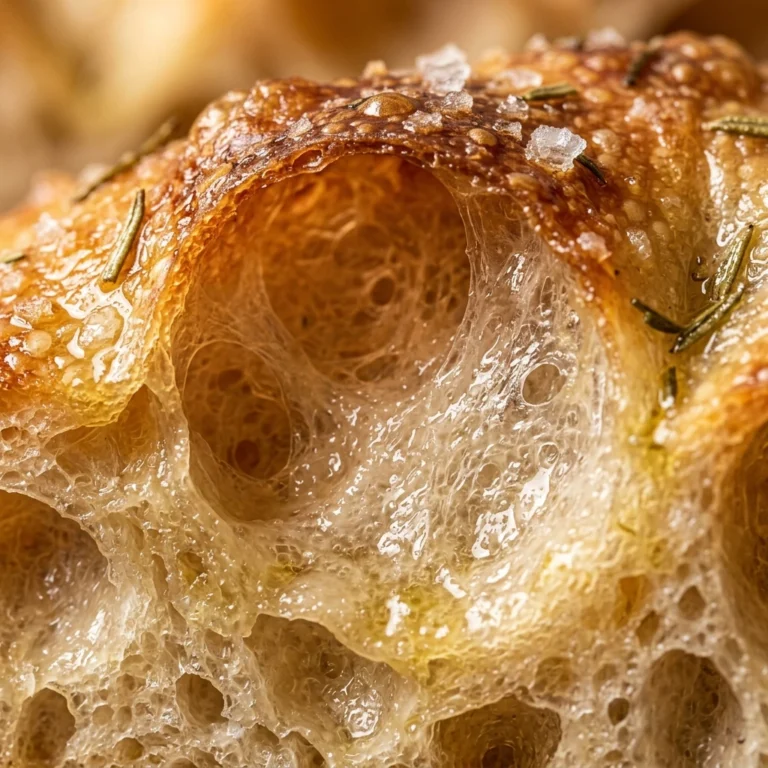 Artisan Sourdough Focaccia With Big Bubbles