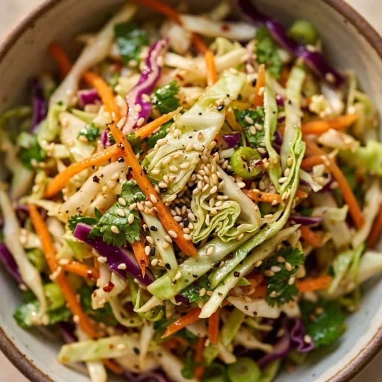 Asian Cabbage Slaw Sesame No Mayo