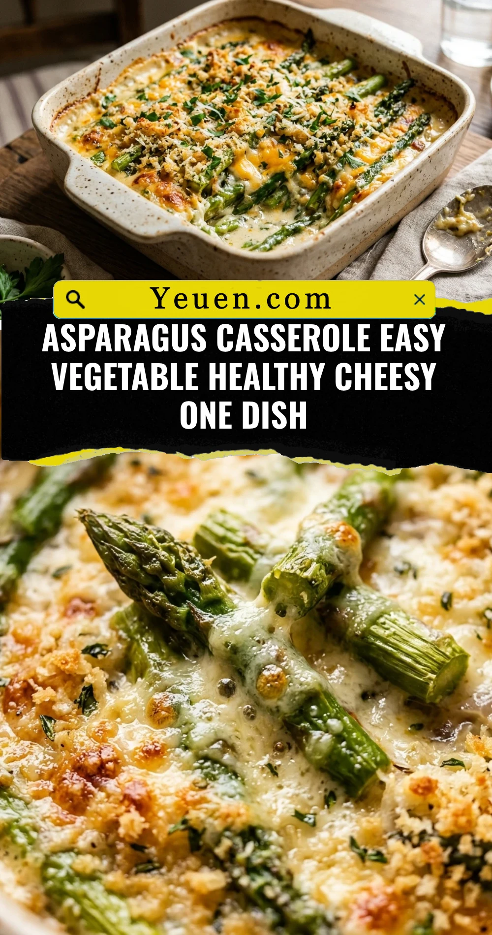 Asparagus Casserole Easy Vegetable Healthy Cheesy One Dish