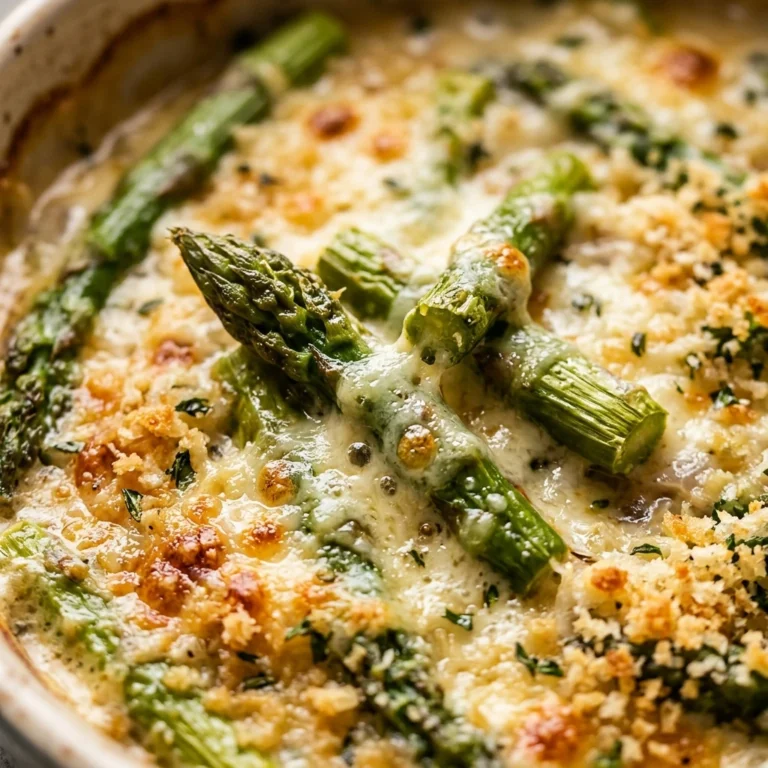 Asparagus Casserole Easy Vegetable Healthy Cheesy One Dish