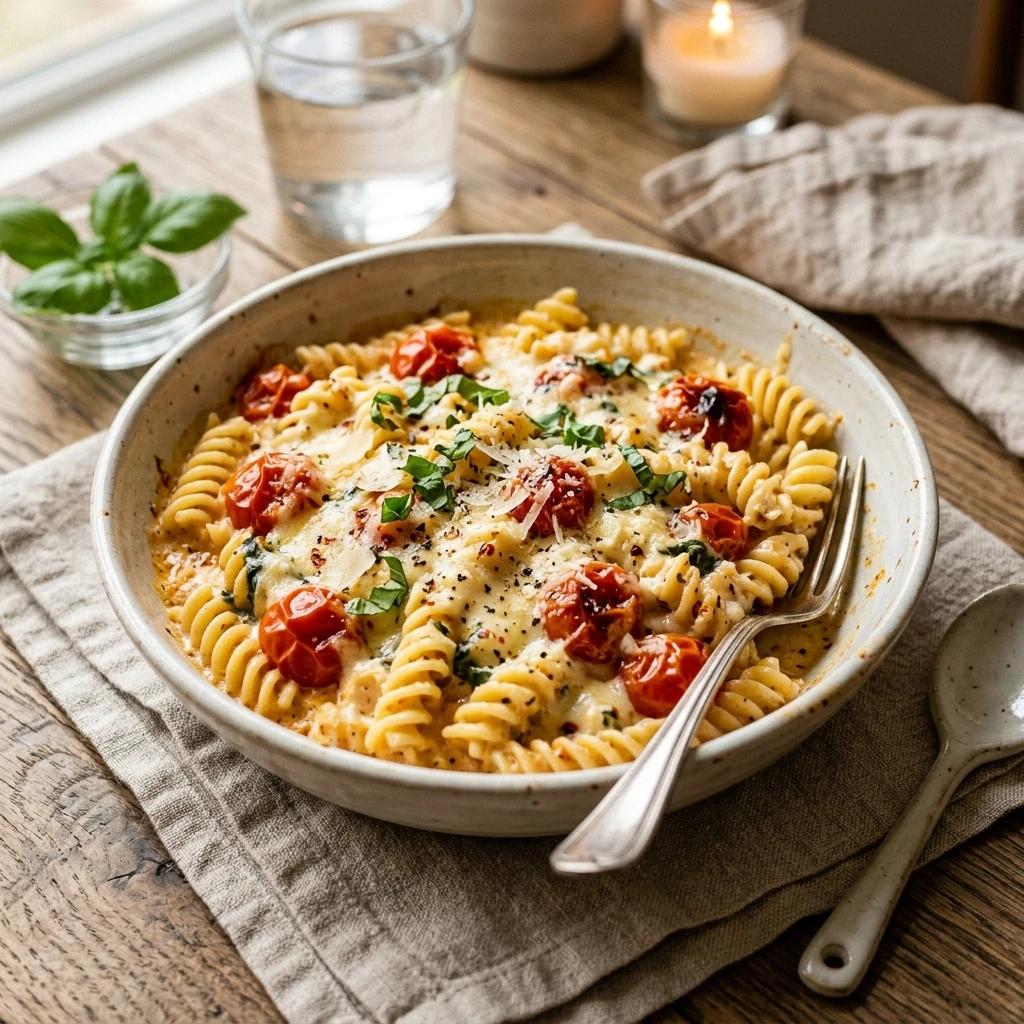 Baked Cream Cheese Pasta TikTok Famous And Creamy