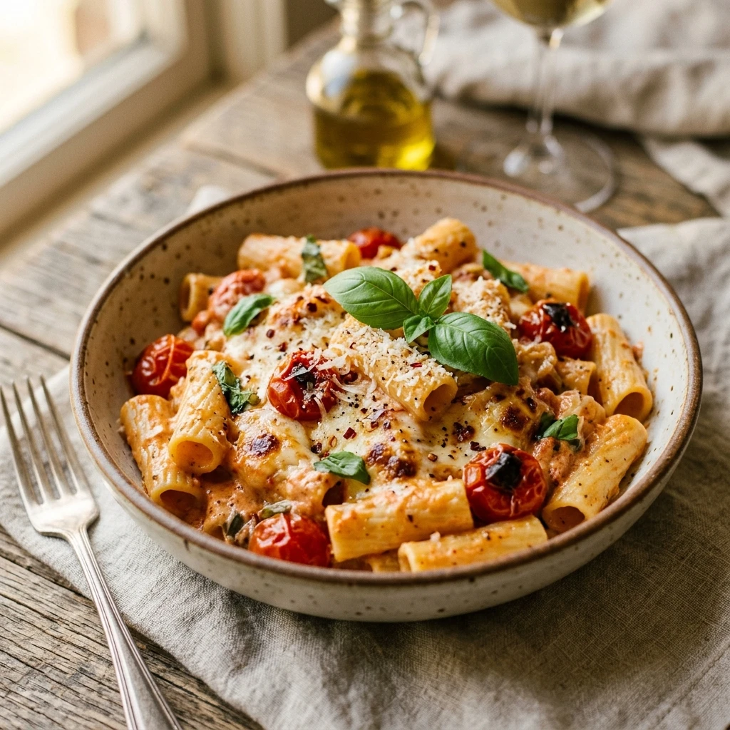 Baked Cream Cheese Pasta TikTok Famous And Creamy
