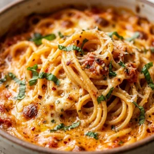 Baked Cream Cheese Spaghetti Viral TikTok