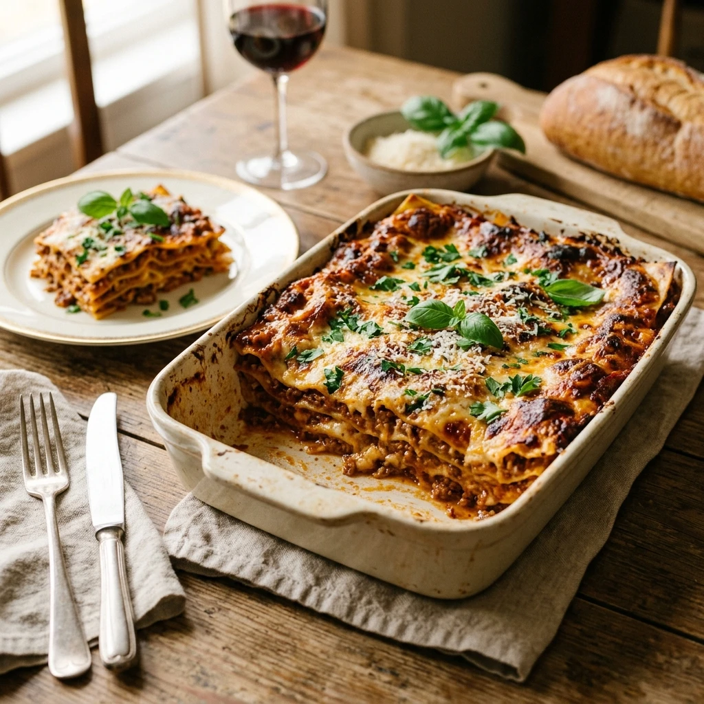 Baked Lasagna Casserole Easy Pasta Family