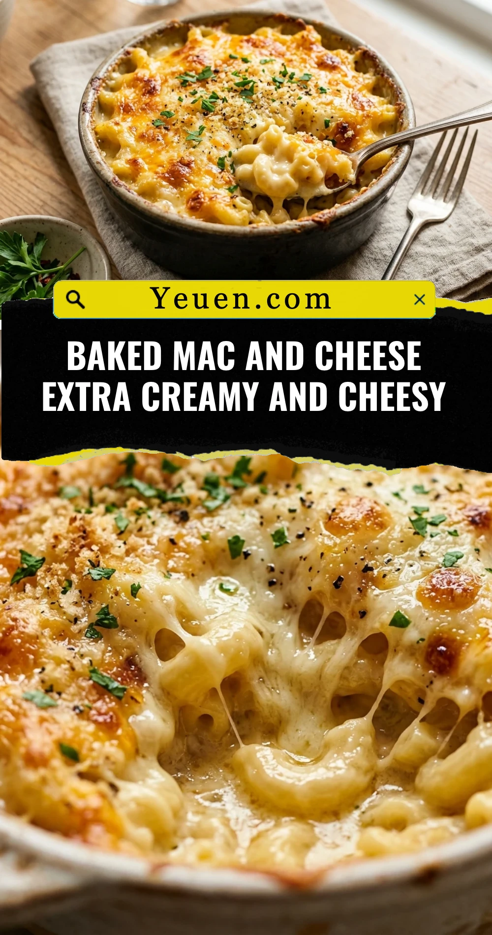 Baked Mac And Cheese Extra Creamy And Cheesy