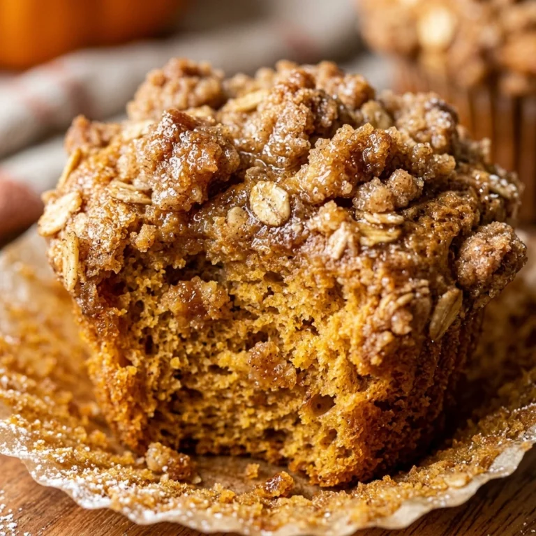 Bakery Style Pumpkin Muffins With Streusel Topping Fall
