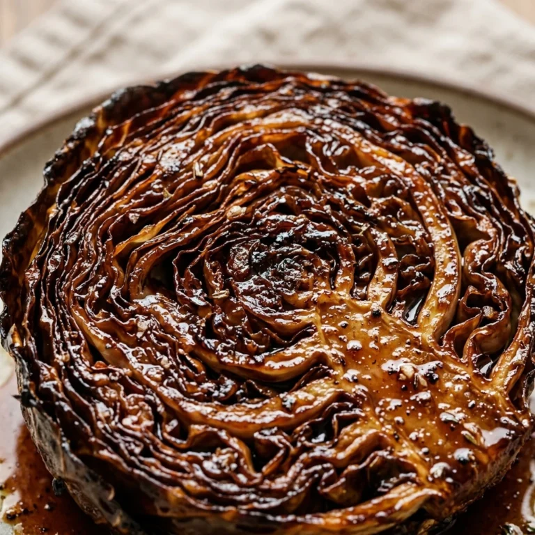 Balsamic Roasted Cabbage Steaks Sweet And Crispy