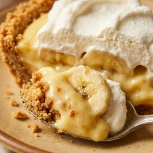 Banana Pudding Pie With Graham Crust