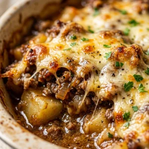 Beef And Potato Casserole Cheesy Ground Beef