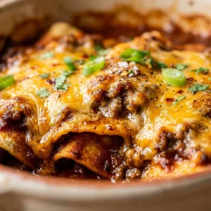 Beef Enchilada Casserole Ground Beef Cheesy