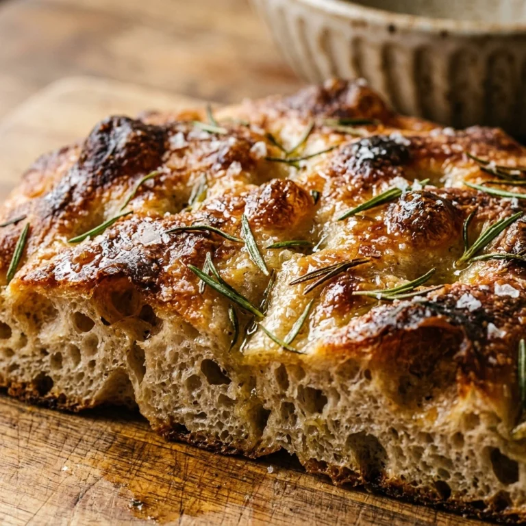 Beginner Sourdough Bread No Knead Focaccia Style Easy