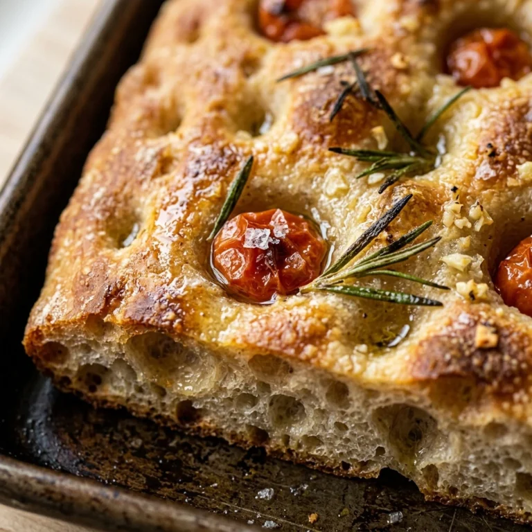 Beginner Sourdough Focaccia In Sheet Pan No Knead Easy