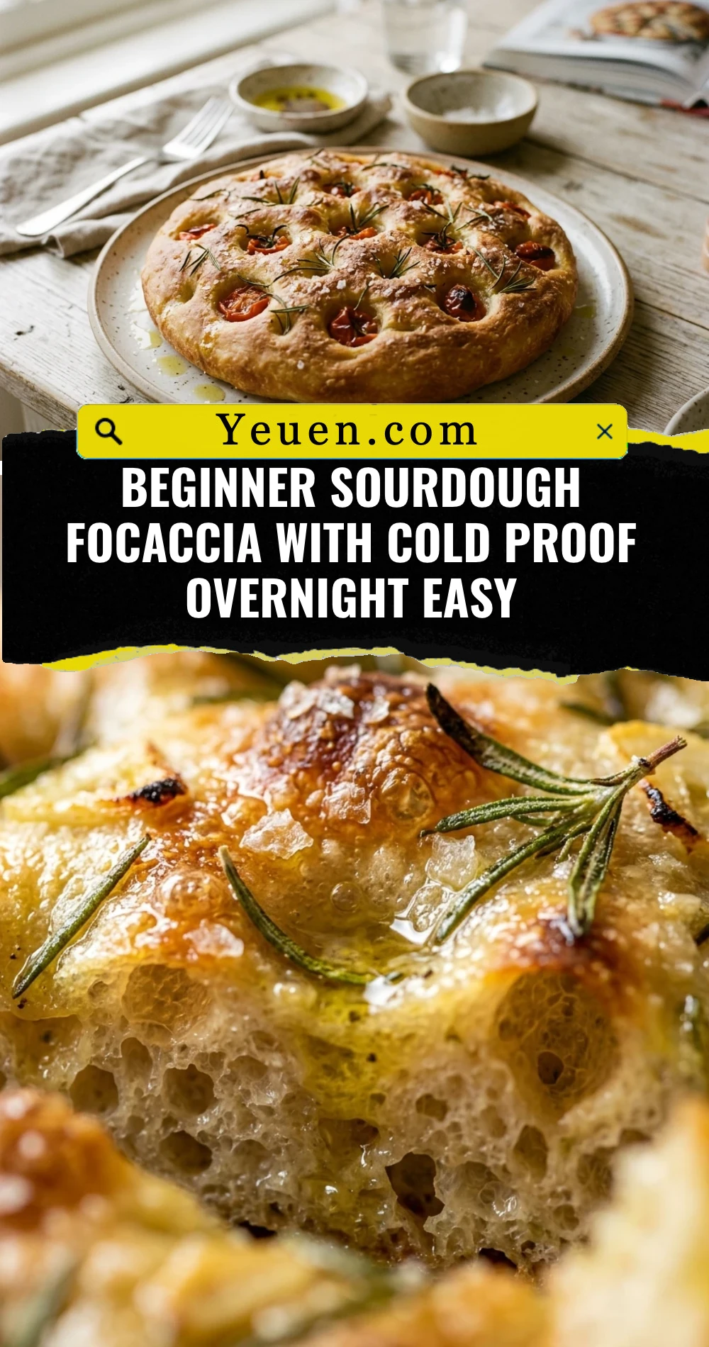Beginner Sourdough Focaccia With Cold Proof Overnight Easy