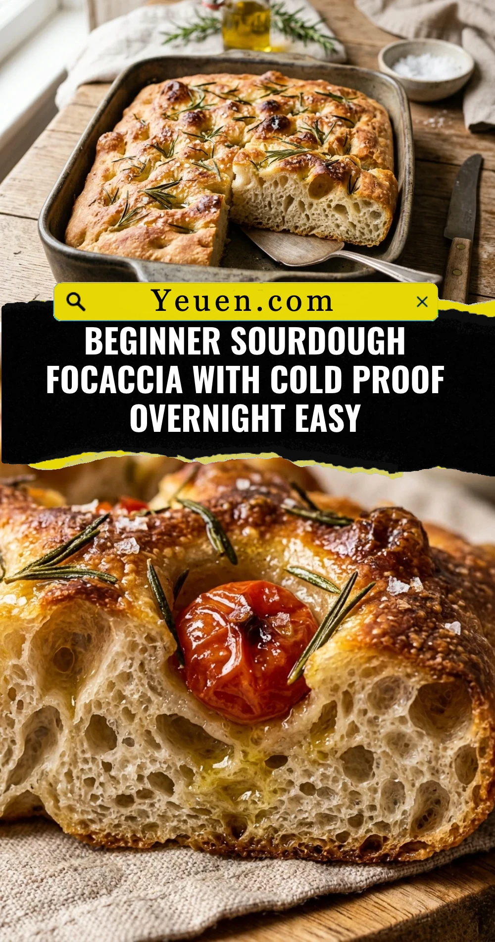 Beginner Sourdough Focaccia With Cold Proof Overnight Easy