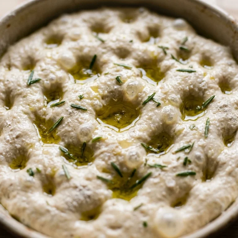 Beginner Sourdough Focaccia With Olive Oil Dimples Jiggly