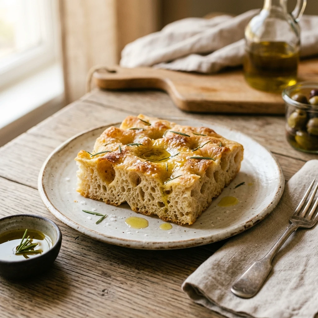 Beginner Sourdough Focaccia With Olive Oil Dimples Jiggly