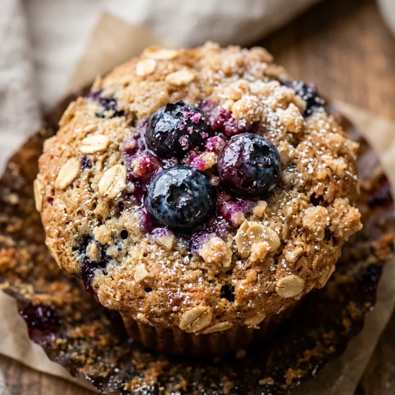 Berry Oat Muffin Bakery Style Easy Homemade Breakfast