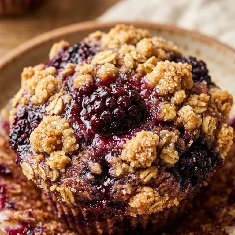 Blackberry Cobbler Muffins with Streusel