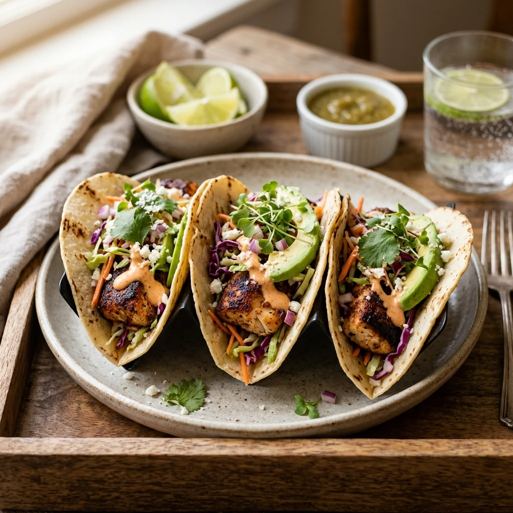 Blackened Fish Tacos Easy 20 Minute Seafood Ultimate Recipe Viral