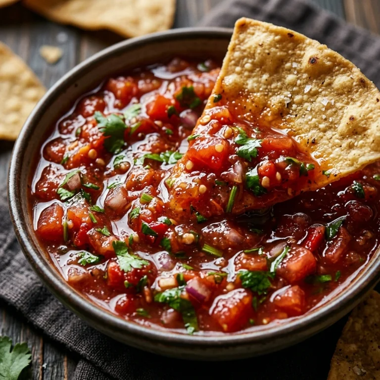 Bloody Salsa & Chips - 5 Min Spooky Dip Dinner