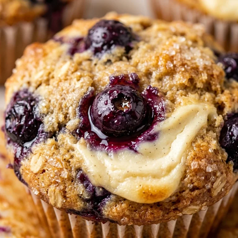 Blueberry Cheesecake Swirl Muffins