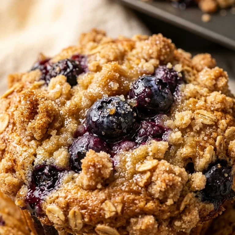 Blueberry Cobbler Muffins with Extra Crumb