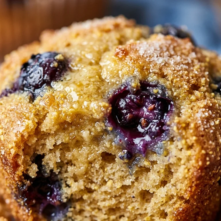 Blueberry Cornbread Muffins - Sweet & Buttery