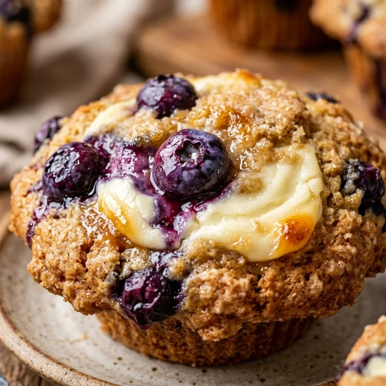 Blueberry Cream Cheese Muffins Bakery Style