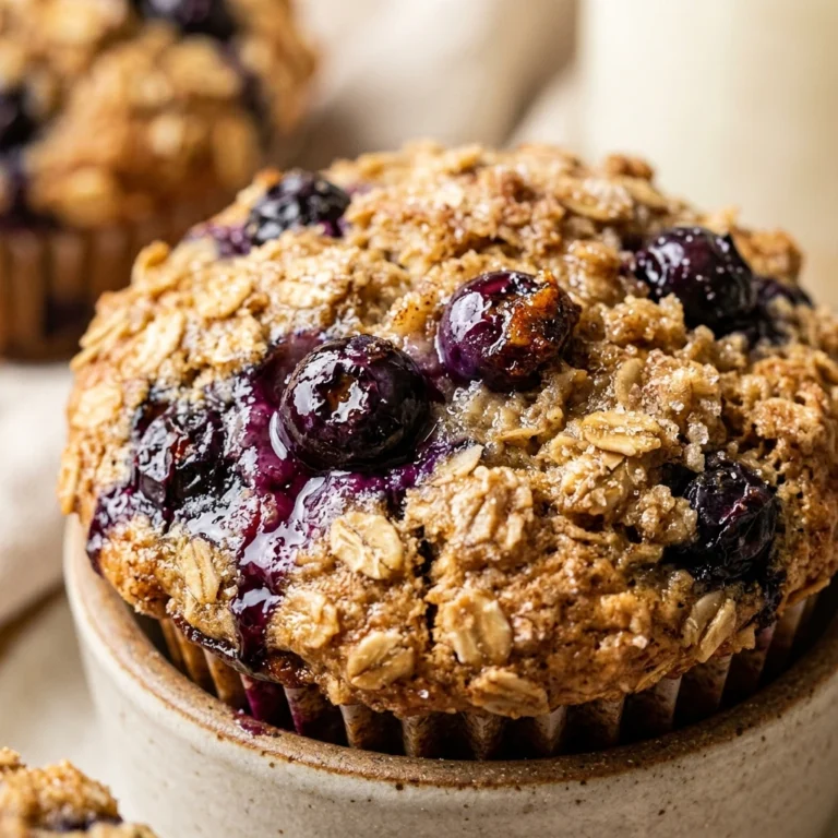 Blueberry Oatmeal Breakfast Muffins