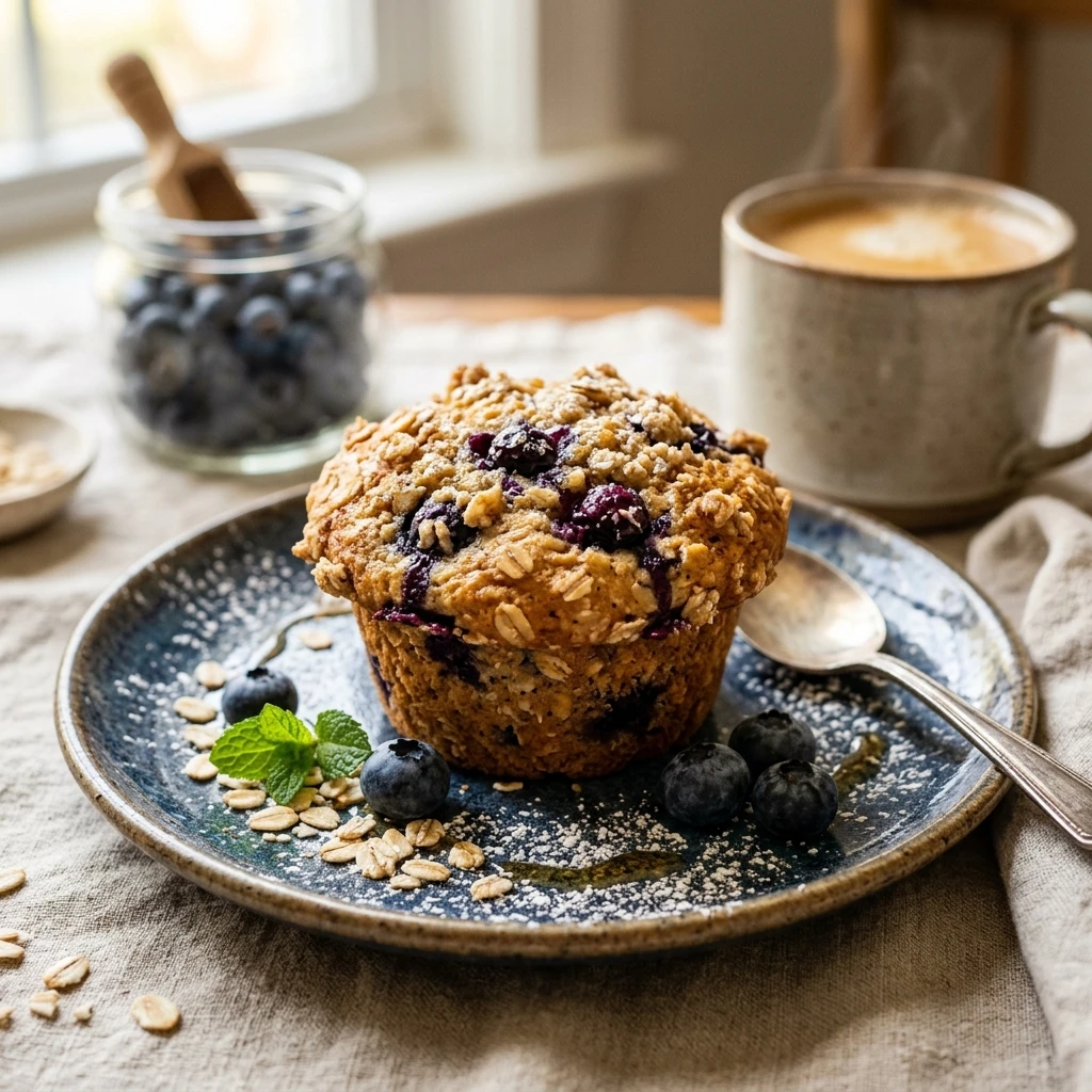 Blueberry Oatmeal Breakfast Muffins