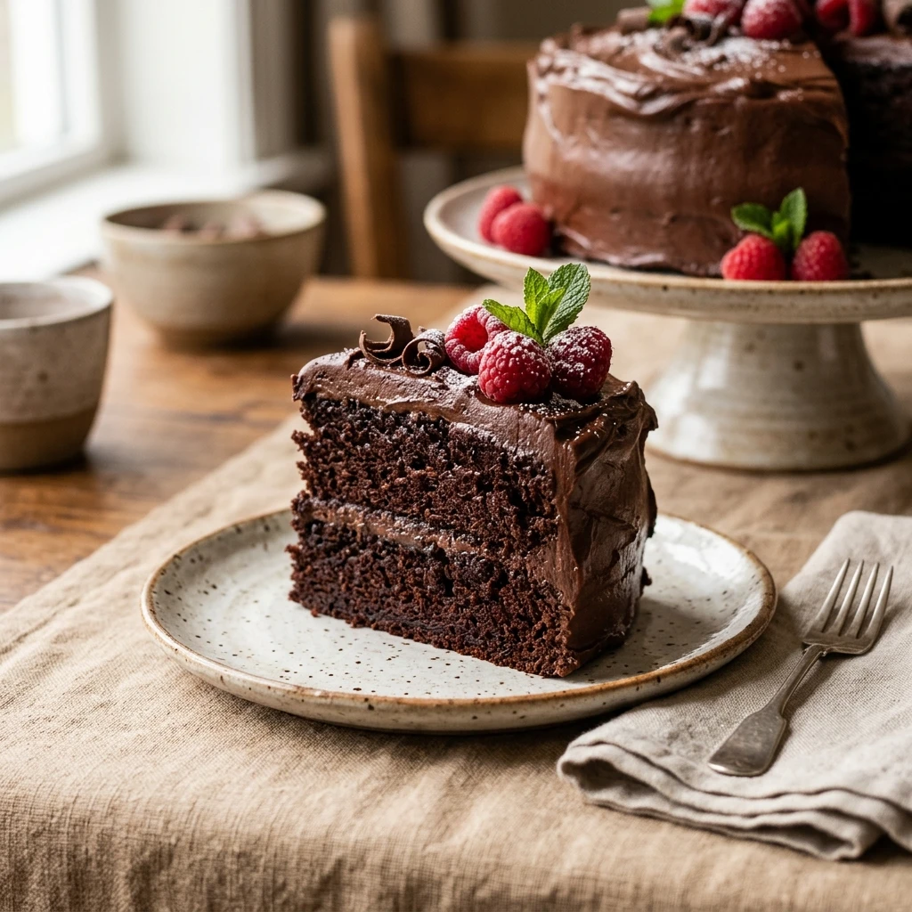 Box Mix Chocolate Cake Hack Easy Bakery Style 3 Ingredient No Fail