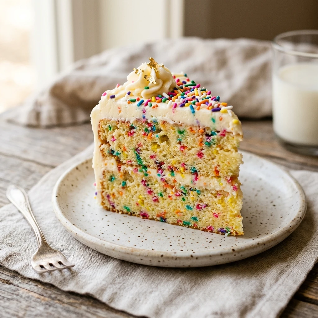 Box Mix Funfetti Cake Hack Easy Bakery Style 3 Ingredient
