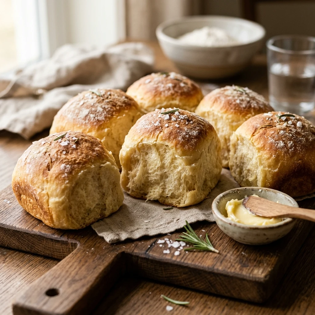 Bread Rolls Fluffy Easy Homemade Beginner Artisan