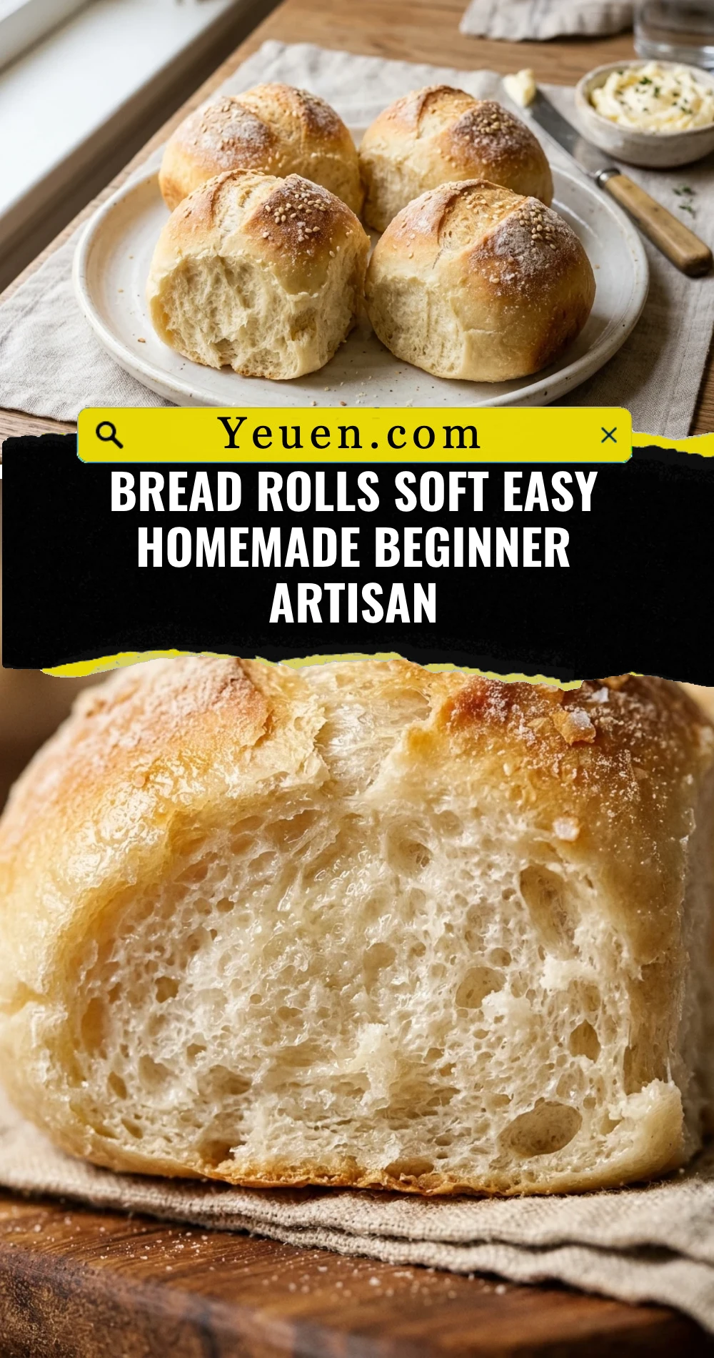 Bread Rolls Soft Easy Homemade Beginner Artisan