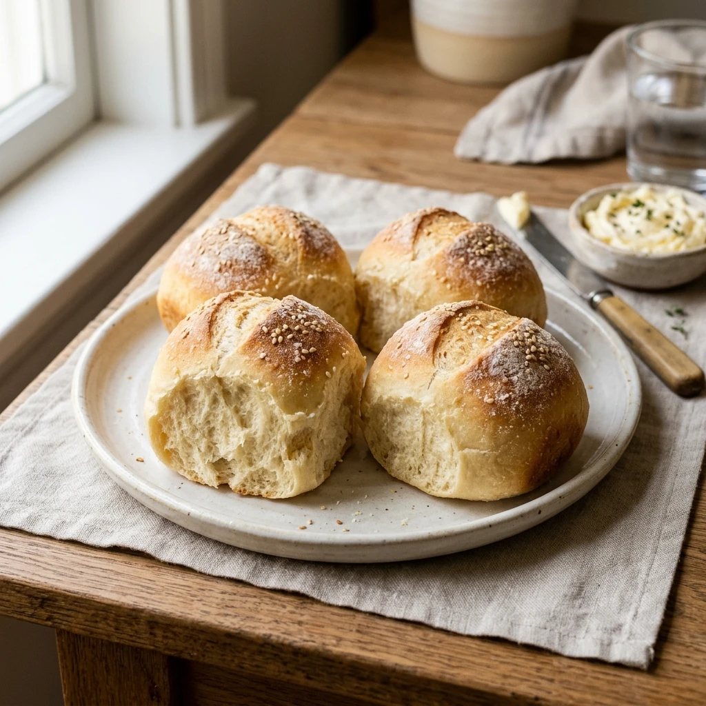 Bread Rolls Soft Easy Homemade Beginner Artisan