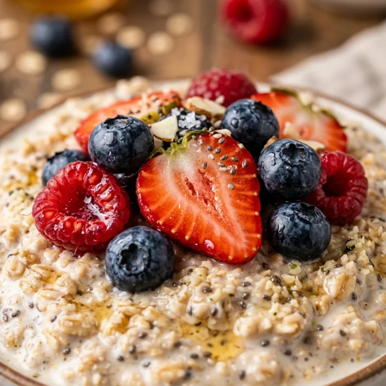 Breakfast Bowl Berry High Protein Easy Overnight Oats Healthy