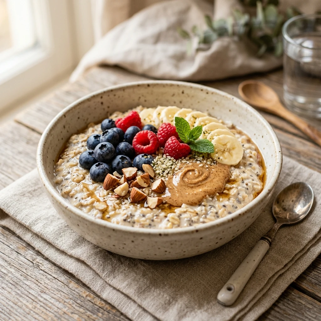 Breakfast Bowl Weight Loss Healthy Easy Protein Overnight Oats