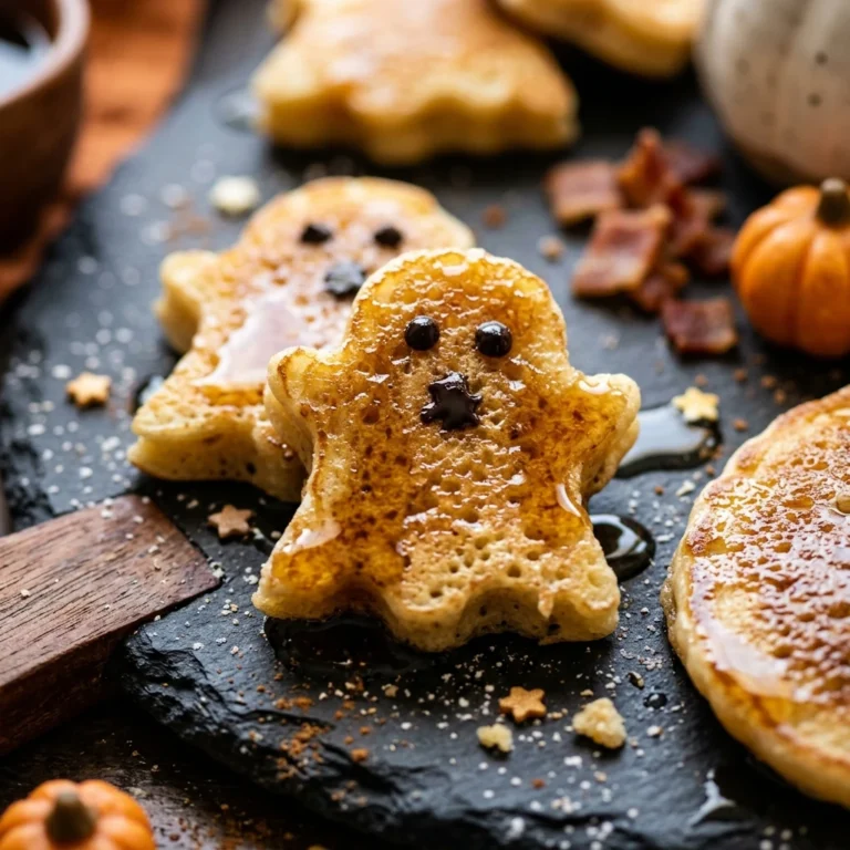 Breakfast For Dinner Halloween Board - Pancake Ghosts