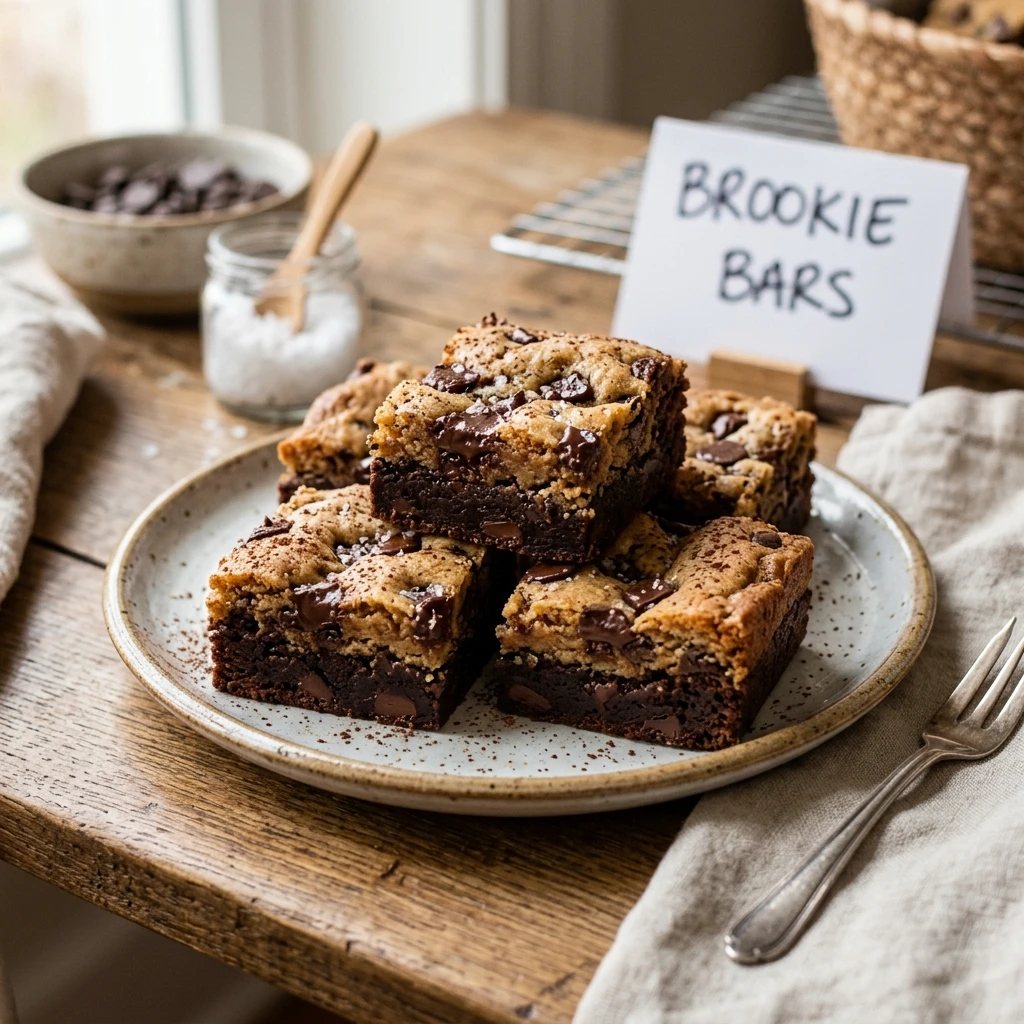 Brookie Bars That Cut Clean For Bake Sale