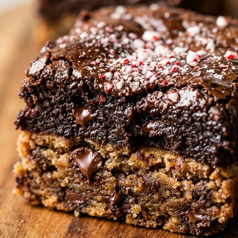 Brookie Peppermint Brownie Easy Fudgy Chewy Chocolate