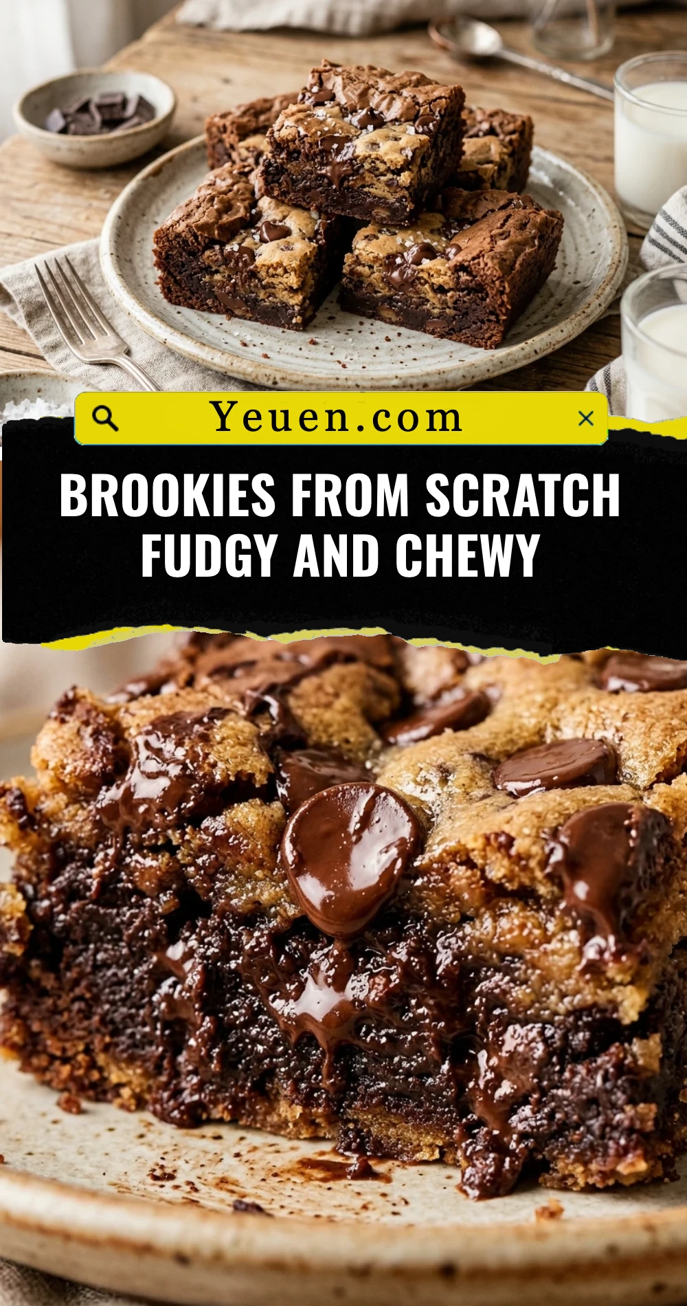 Brookies From Scratch Fudgy And Chewy